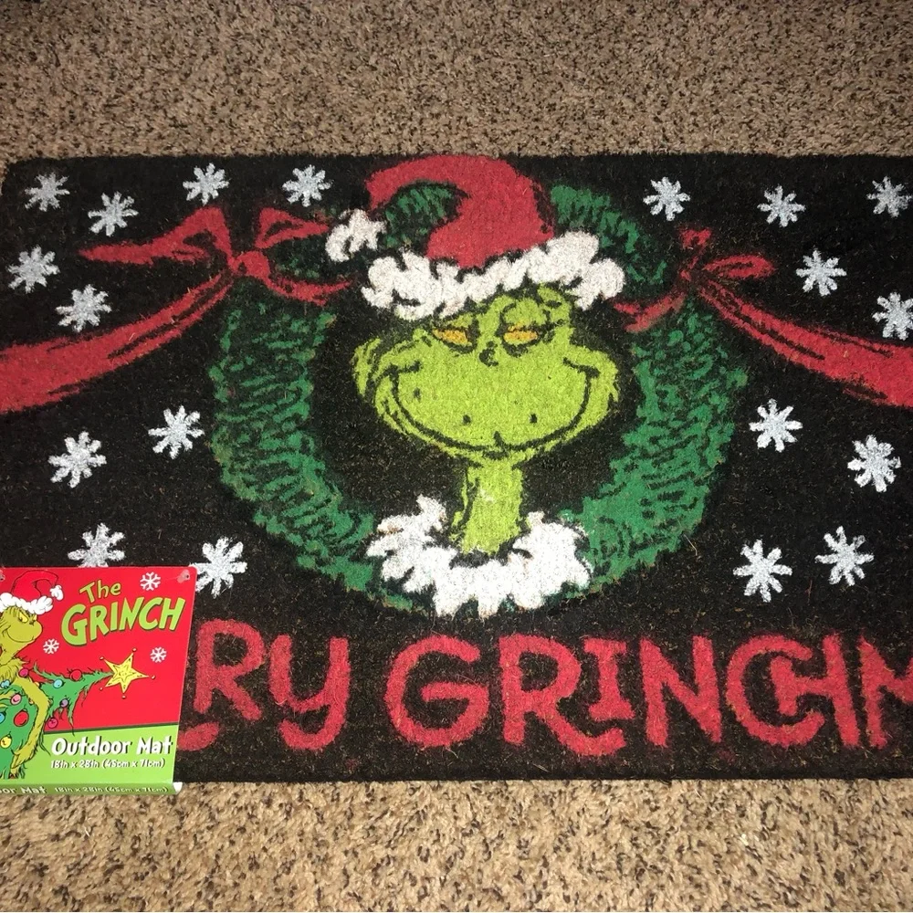 Grinch Christmas Doormat